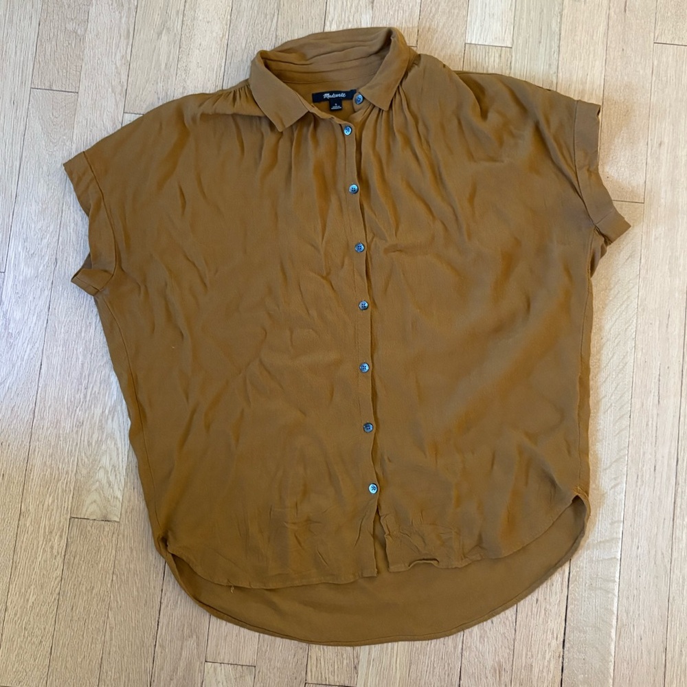 Mustard Madewell Boxy Buttonup